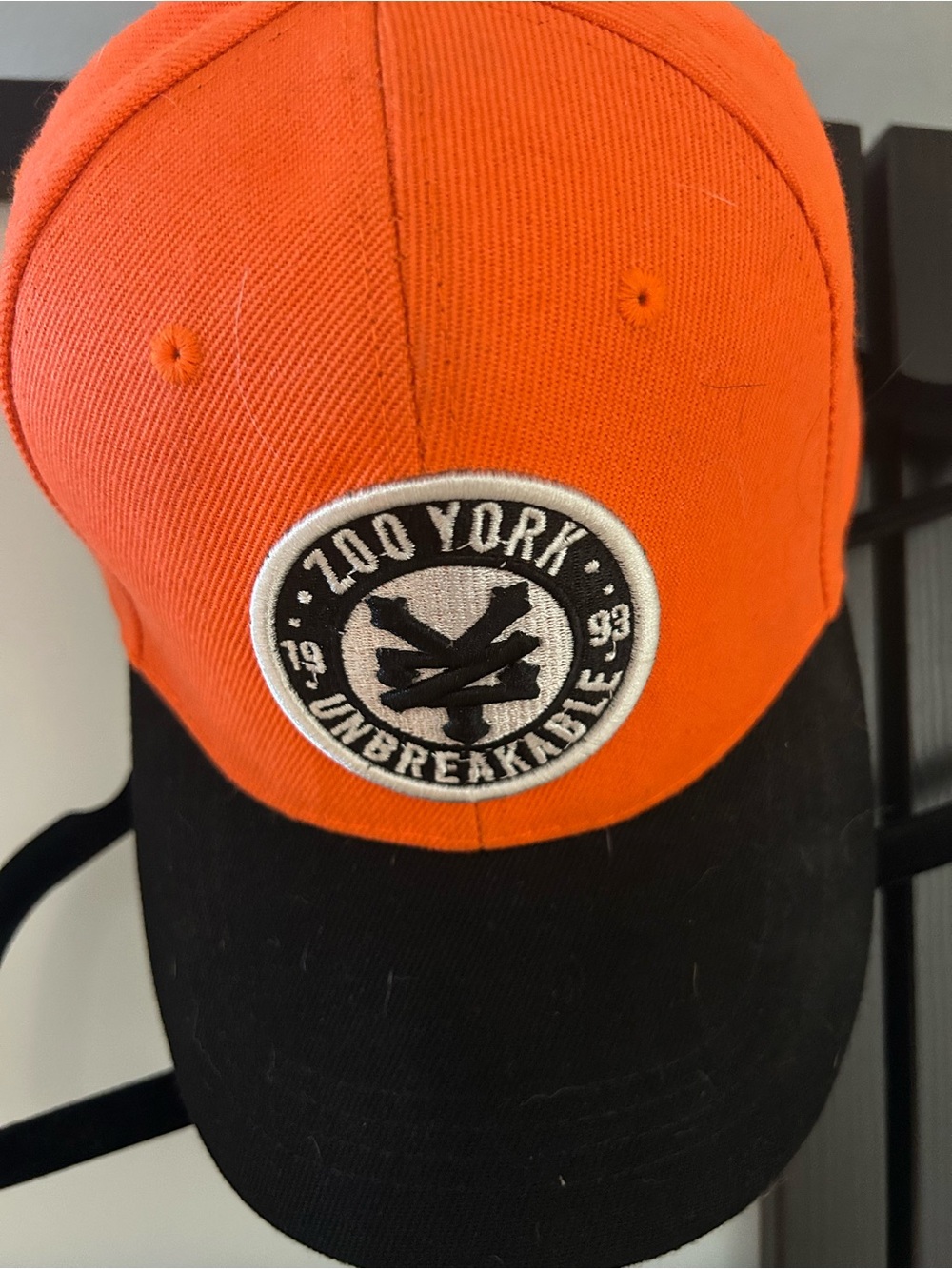 Zoo York Orange and Black Kids Cap with Unbreakable Patch
